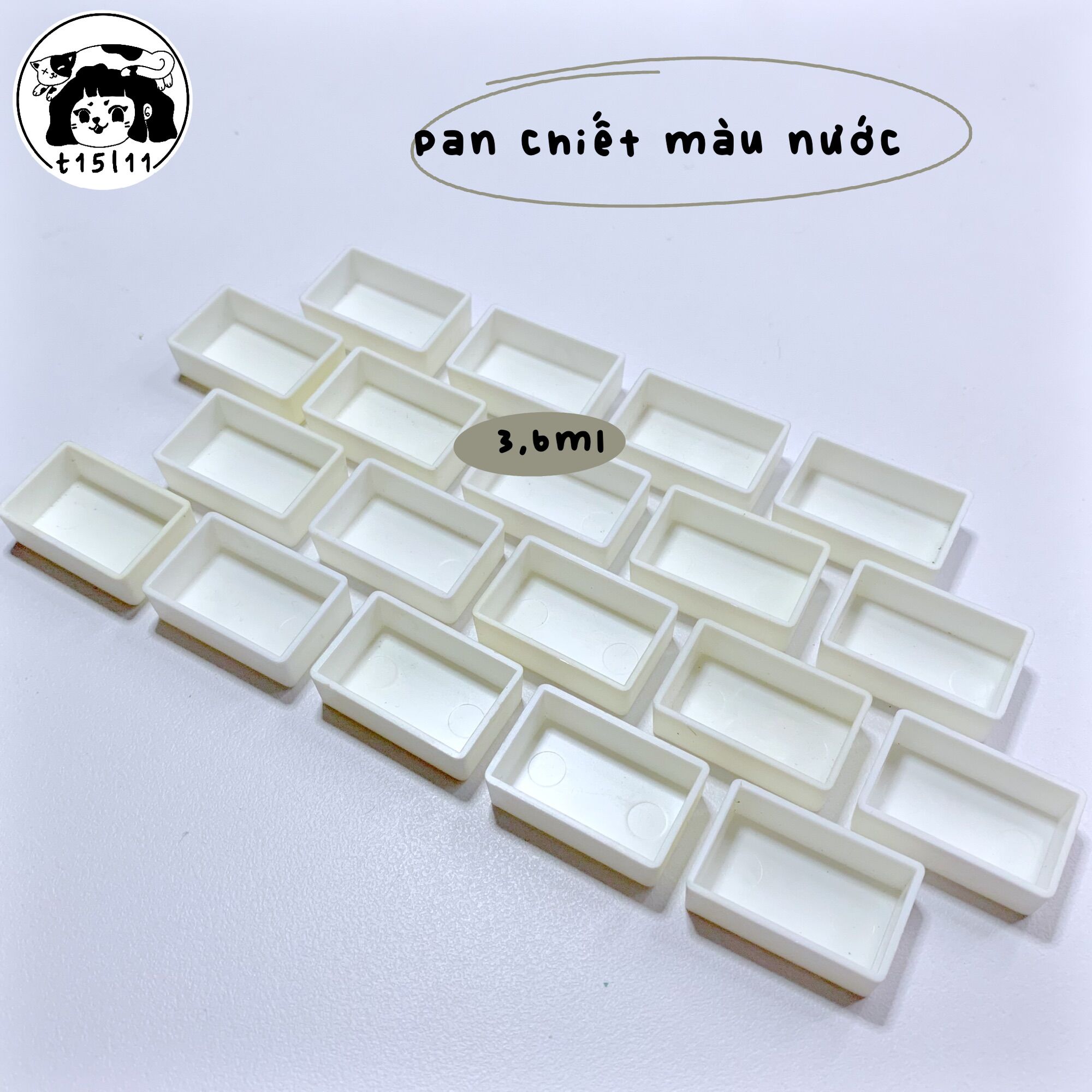 [t15l11] 10 pan chiết màu 0,6ml/1ml/2ml/3,6ml