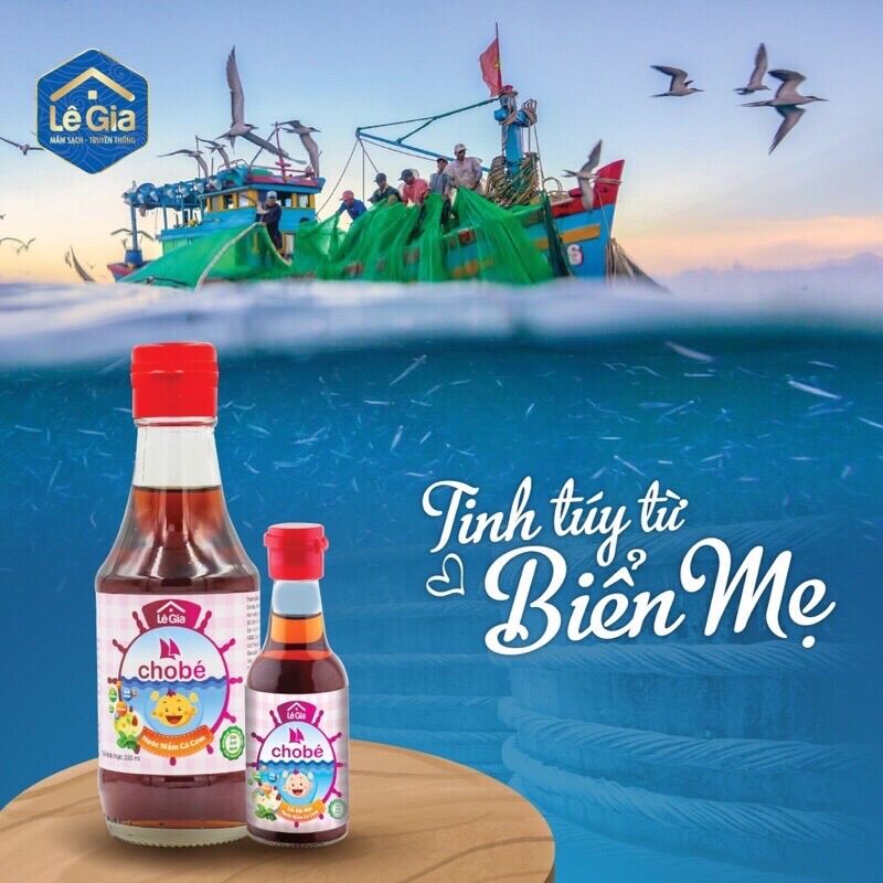 Nước mắm ăn dặm cho bé Lê Gia 200ml