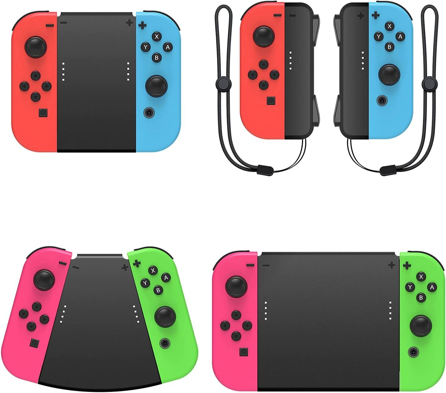 bộ ốp grip nintendo switch connector 5 in 1 Nintendo Switch HandGrip Pack Connector Dobe