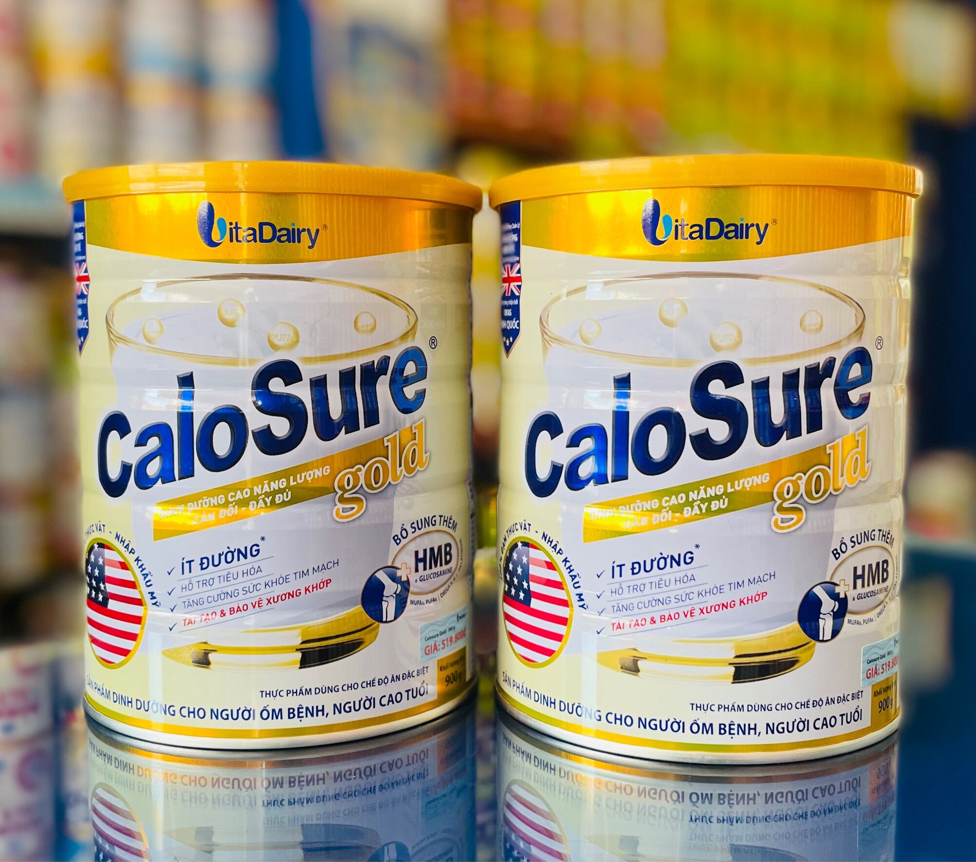 Sữa bột Calosure Gold Ít đường (900g)