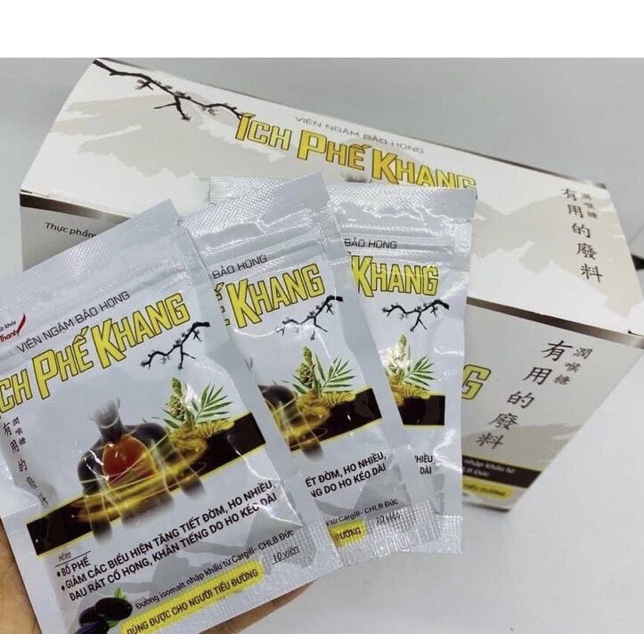 Viên ngậm ích phế khang gói 10 viên( combo 10 gói )