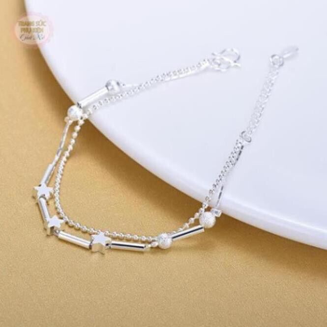 Lắc chân bạc nguyên chất