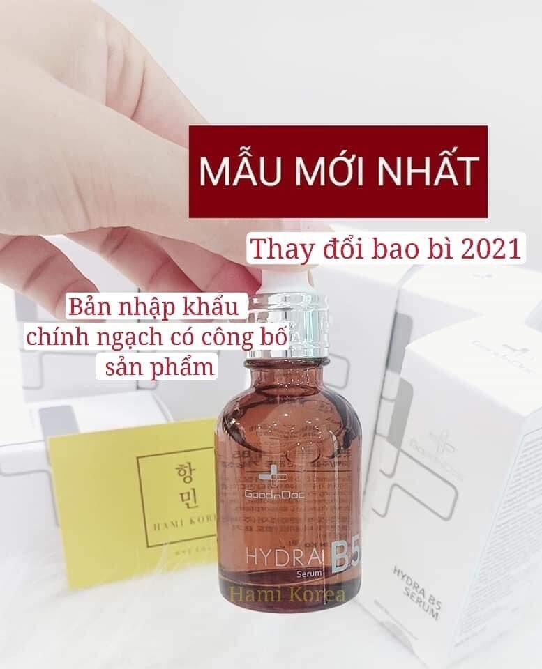 Serum Dưỡng Trắng Da Cấp Ẩm Phục Hồi B5 Goodndoc 30Ml