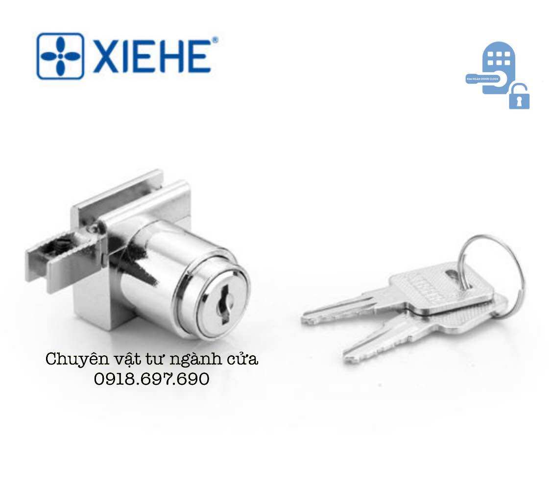 Khoá nhấn cửa tủ kính lùa -khoá nhấn kính hàng chính hãng xiehe