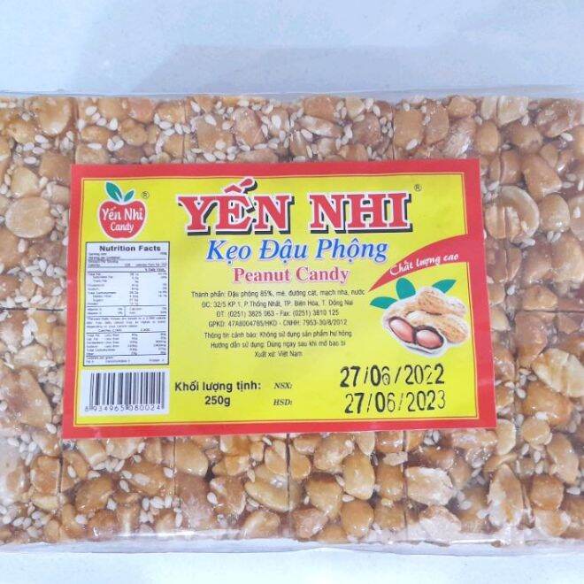 COMBO 3 PHONG KẸO ĐẬU PHỘNG YẾN NHI 250G