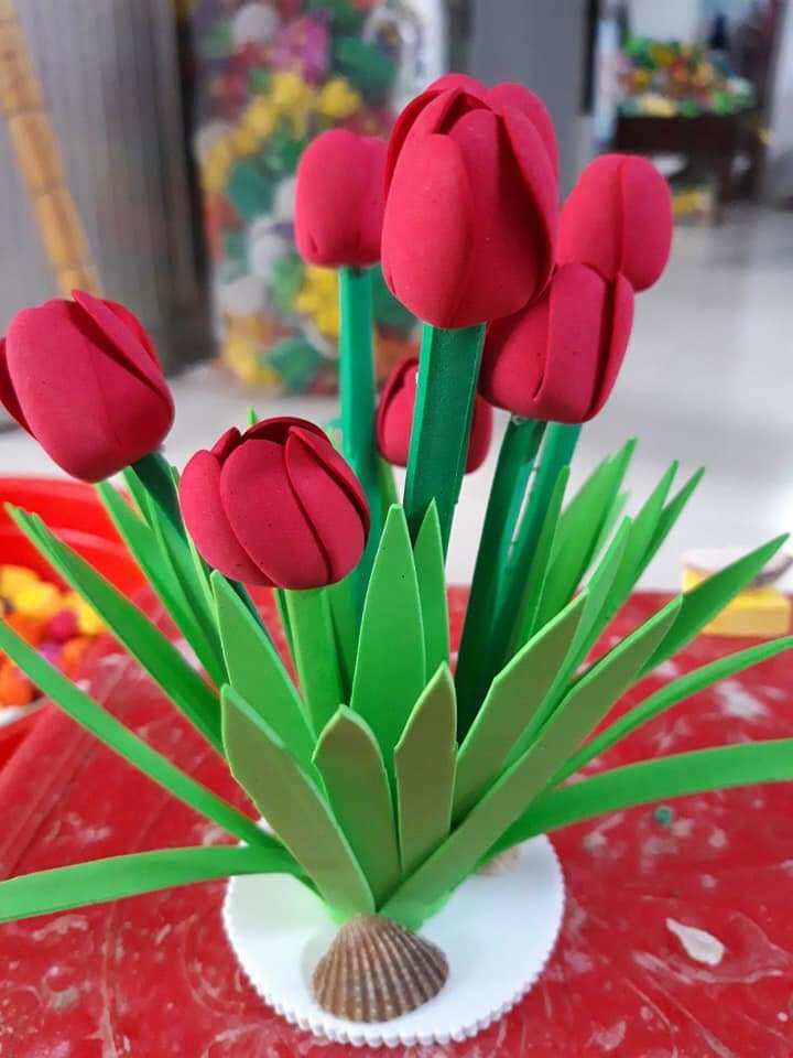 [Đồ Dùng Mầm Non]Combo 10 Bụi Hoa Đủ loại