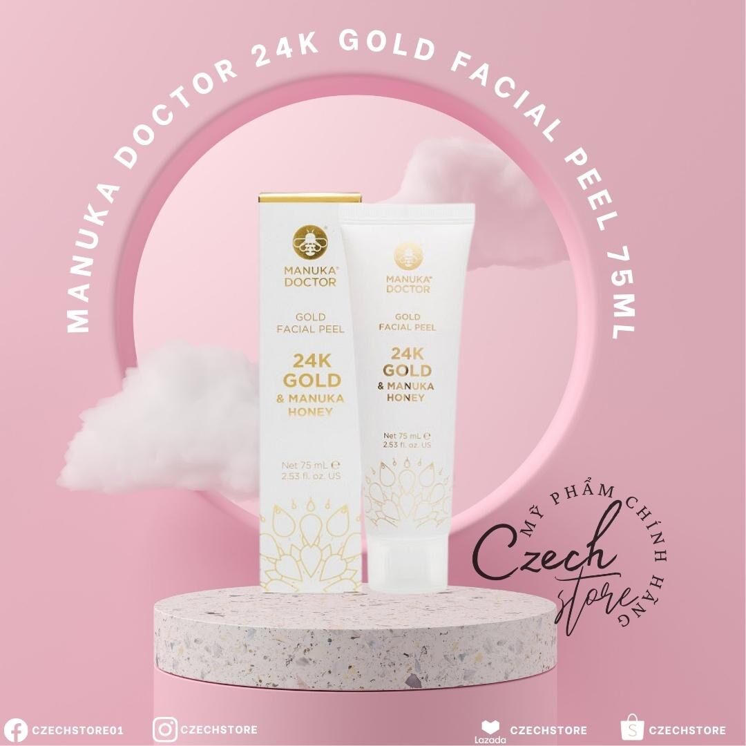 Tẩy da chết vàng Manuka Doctor 24K Gold Facial Peel 75ml