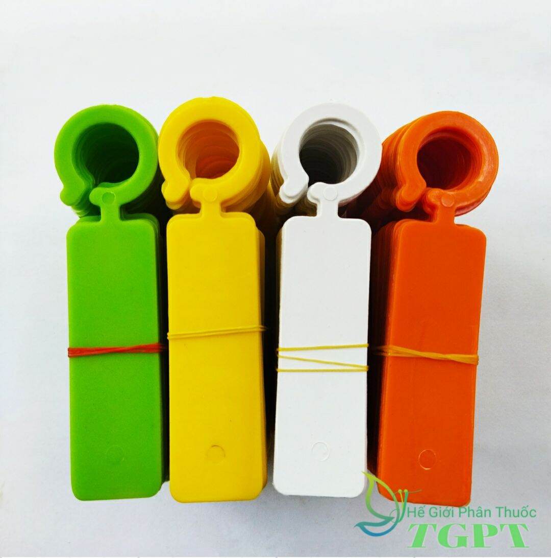 Set 100c thẻ ghi tên hoa lan, cây cảnh có móc treo