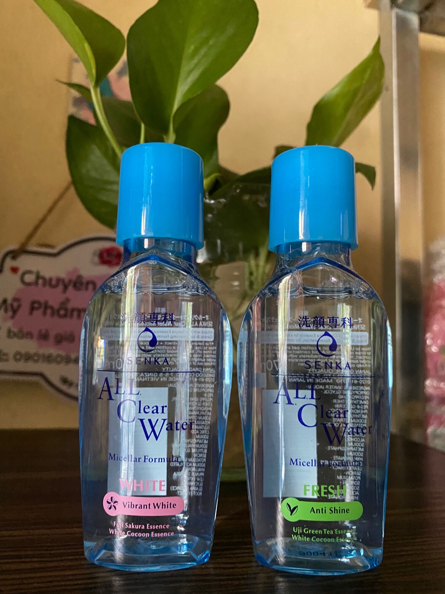 Nước tẩy trang dưỡng trắng Senka All Clear Water Micellar Formula White - Vibrant White 70ml