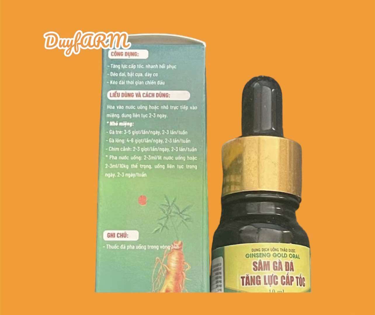 Sâm Gà Đá Tăng Lực Cấp Tốc 10ml
