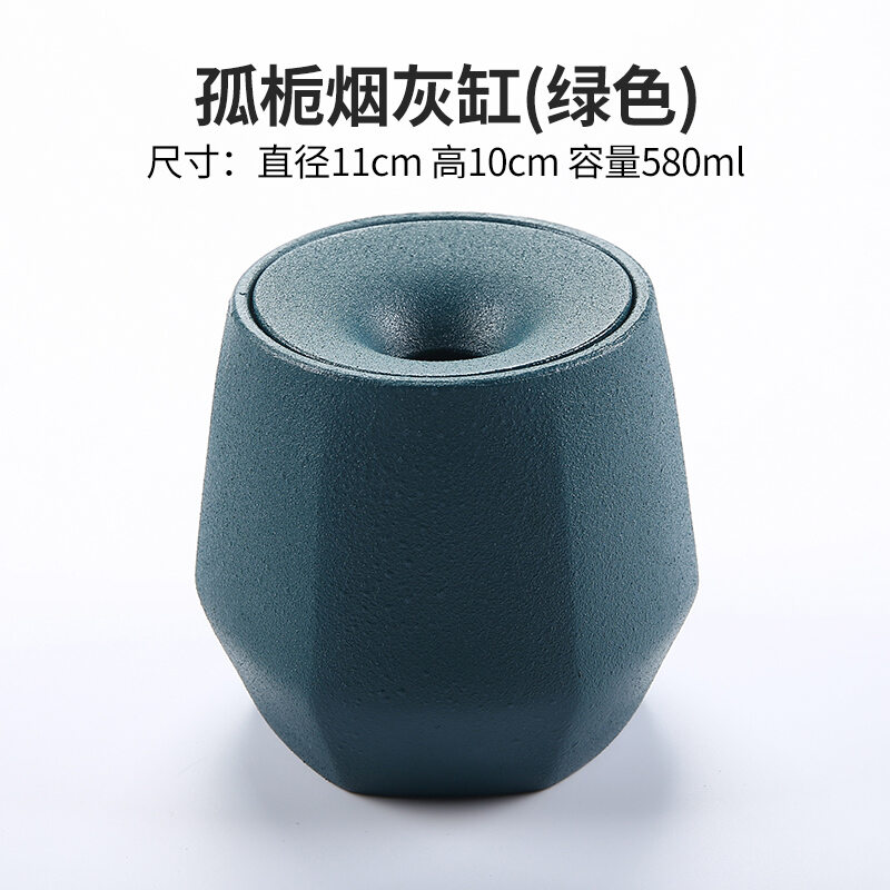 Gạt tàn gạt tàn bằng gốm sứ có nắp có mùi khói chống bay phòng khách cá tính gia dụng sáng tạo gạt tàn đẳng cấp khí chất cao cấp