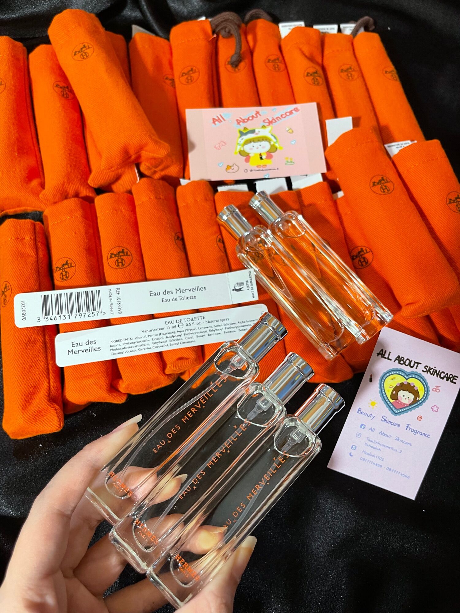Nước hoa Mini Hermes 15ml kèm túi vải
