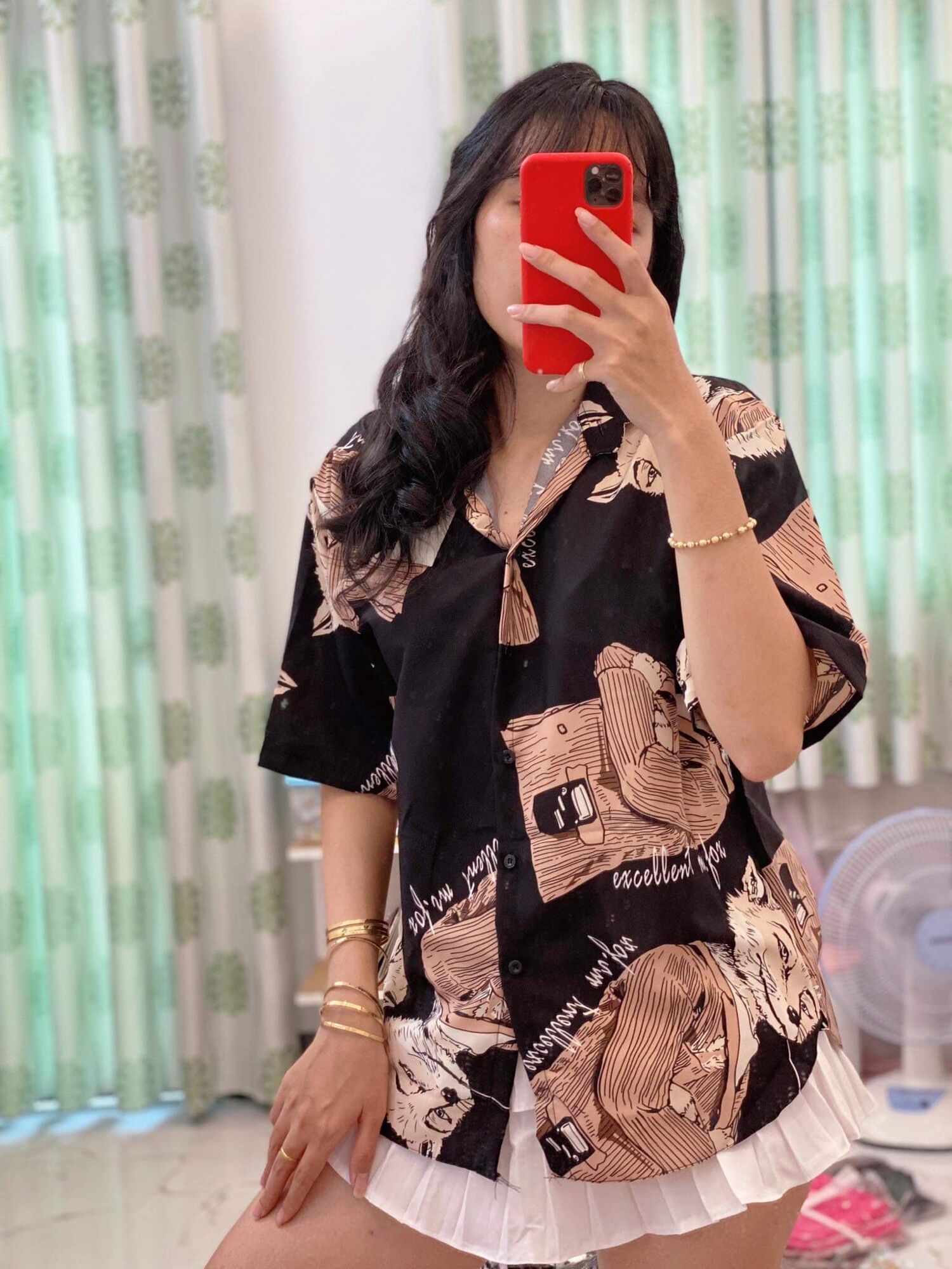 Áo sơmi lụa from rộng 💥