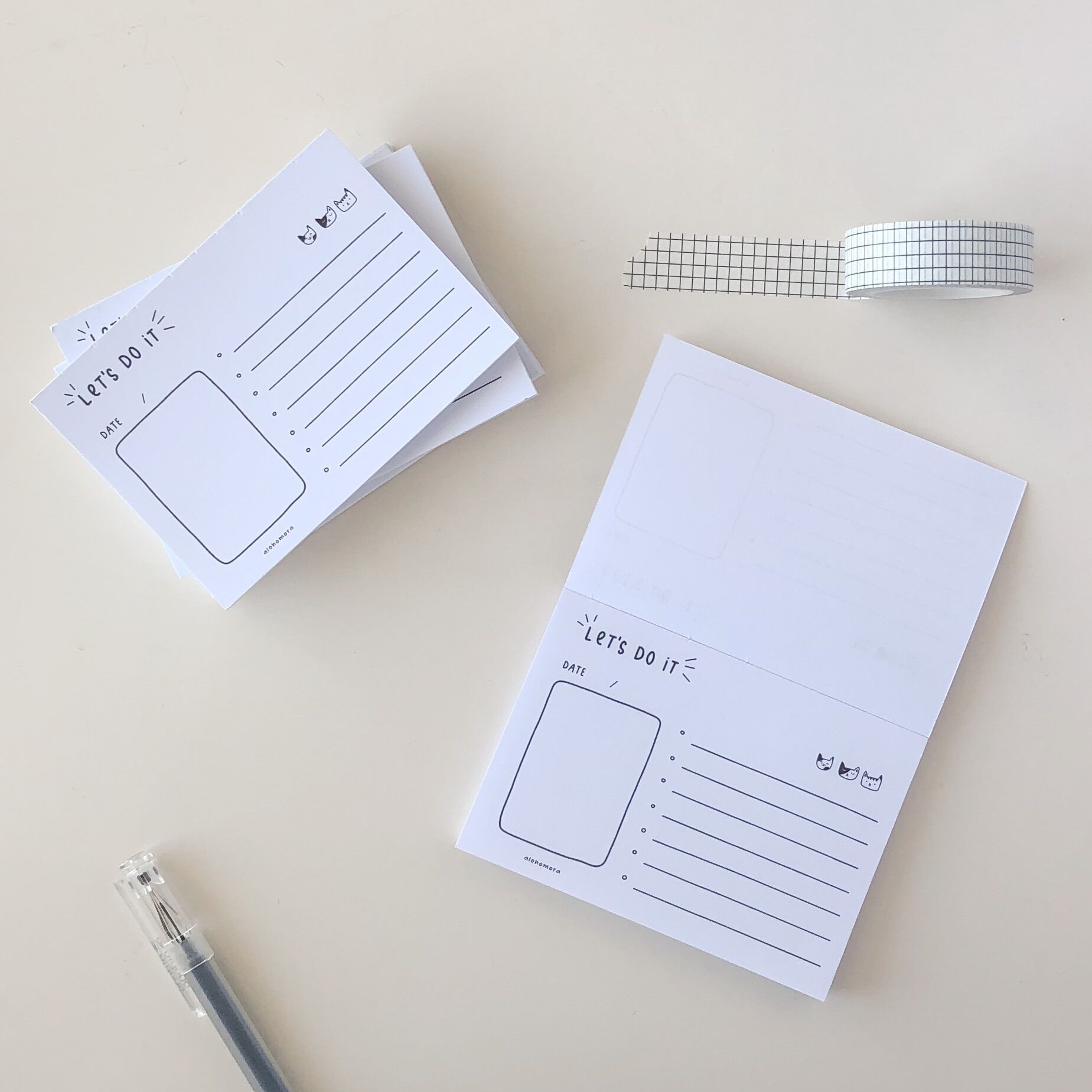 Giấy ghi chú / notepad đơn giản Let’s do it
