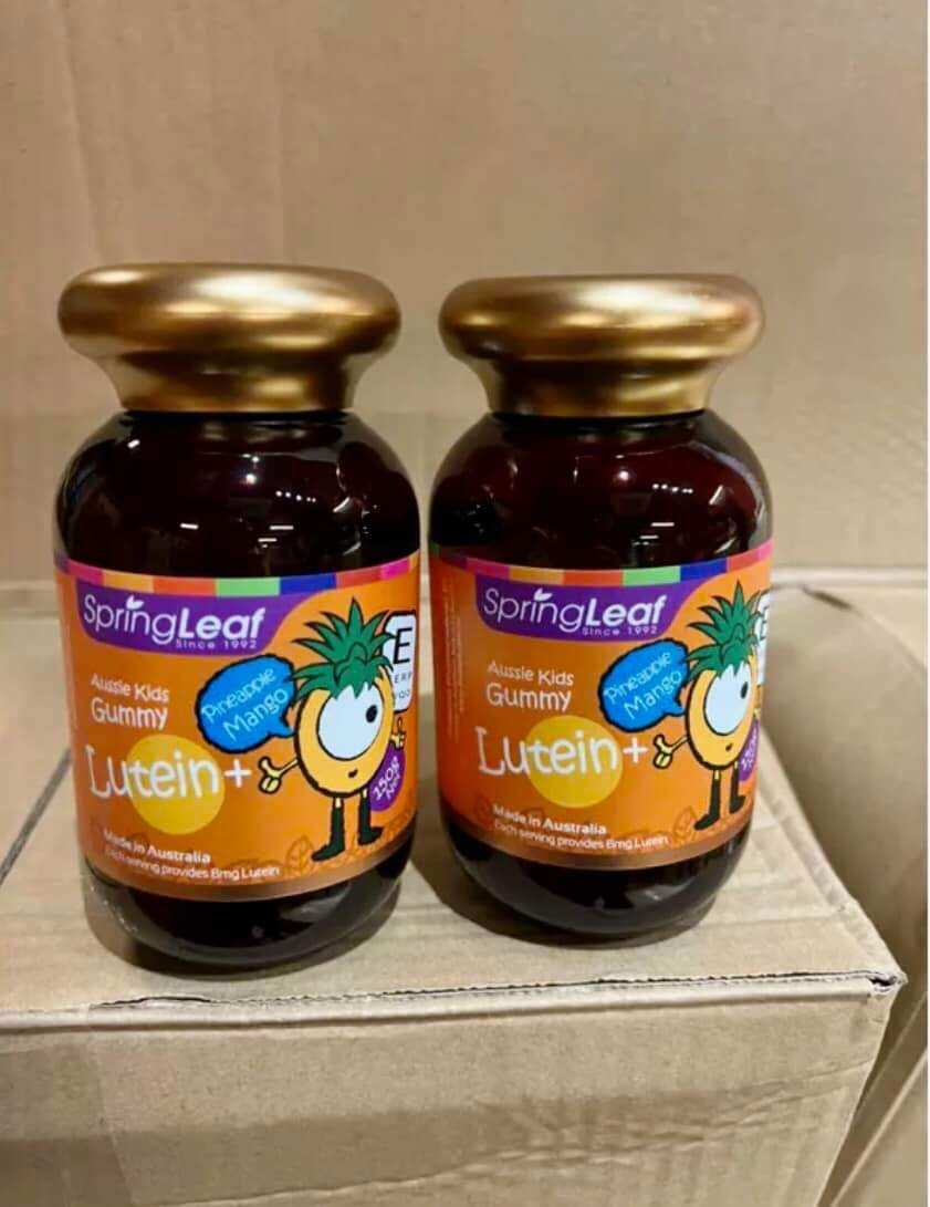 Kẹo dẻo hỗ trợ bổ mắt thị lực Spring Leaf Gummies Lutein cho bé Springleaf