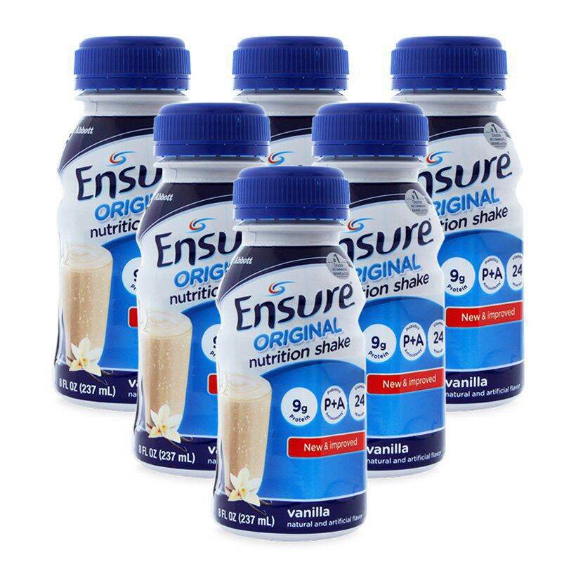 [Date 08/2024] Lốc 6 chai sữa Ensure Vani 237ml/chai