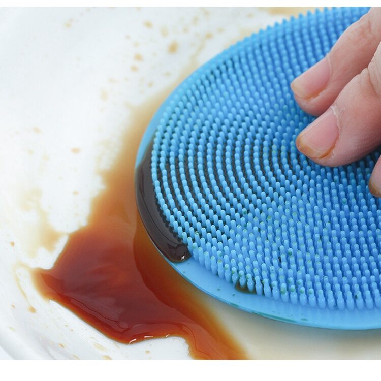 Miếng Rữa Chén Bát Silicon Dụng Cụ Rữa Bát Siêu Bền