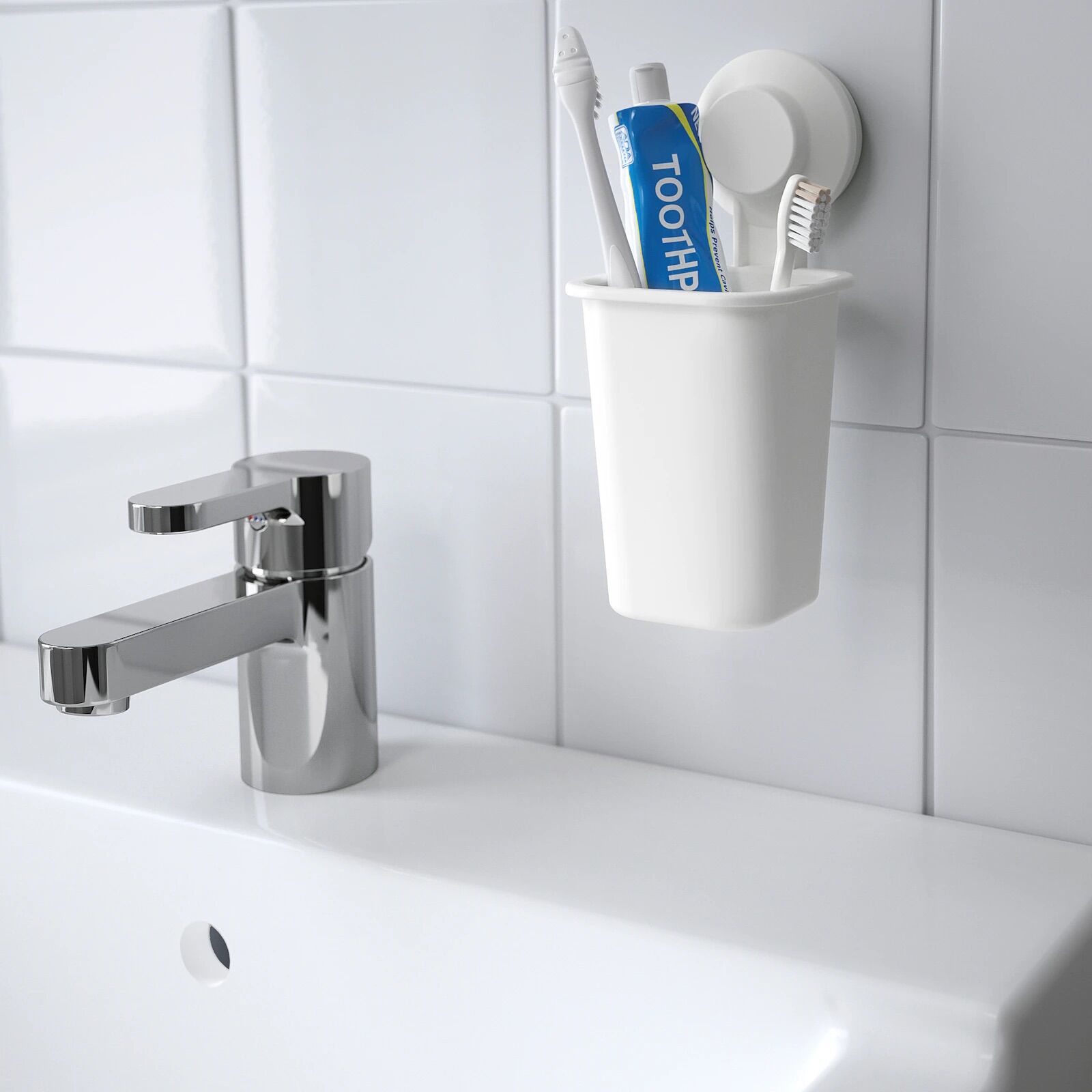 Ống cắm bàn chải 18cm cao cấp IKEA