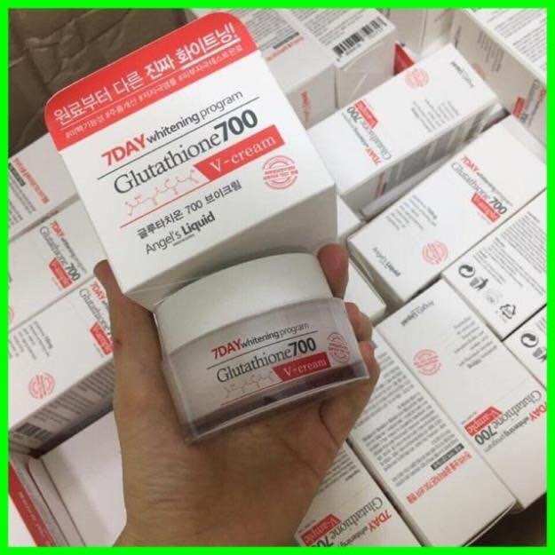 Combo Dưỡng Trắng Da 7DAY Angel's Liquid Whitening Program Gutathione 700V ( Serum & Cream )