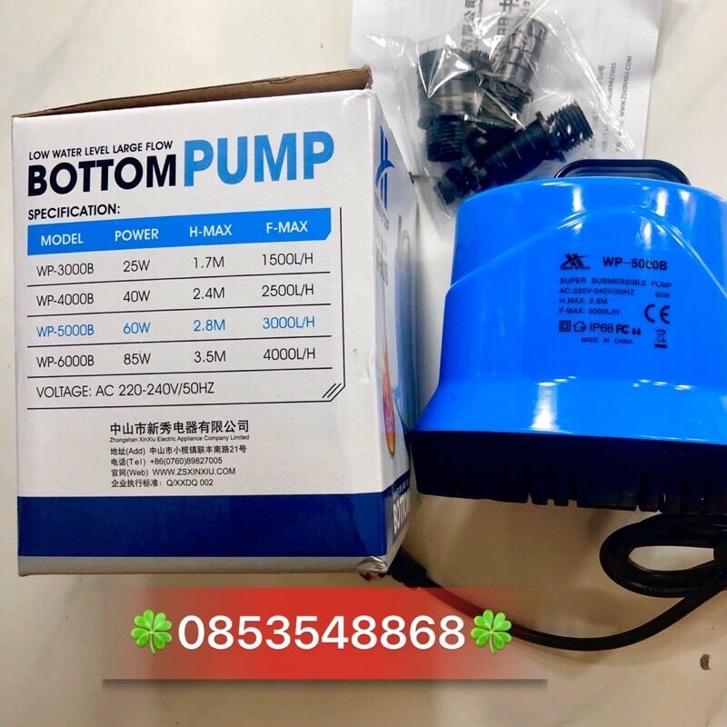 Bơm Chìm Hút Đáy 360 Độ Sobo WP - 100D-200D-300D-500D-700D