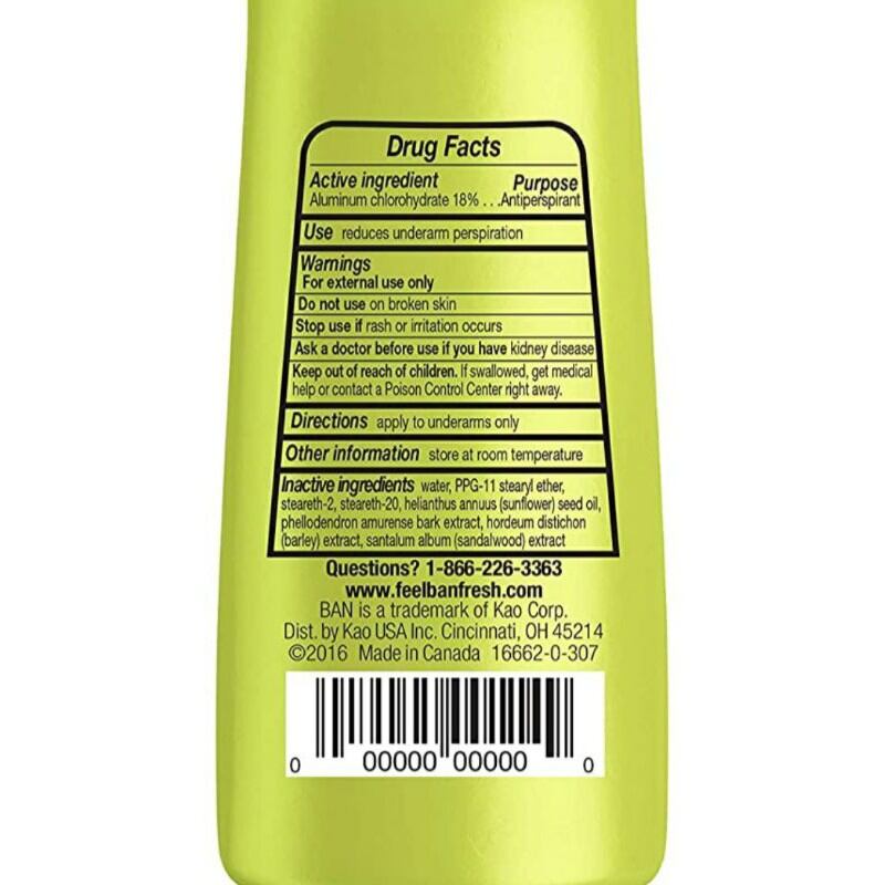 Lăn khử mùi BAN UNSCENTED ( 103ml ) không  mùi - Hàng Canada