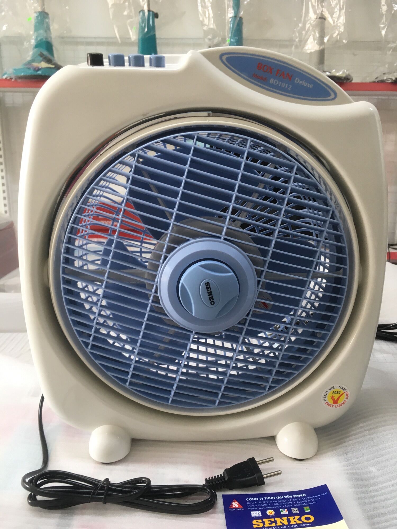 Quạt Bàn senko BD1012 hàng chính hãng- bảo hành 1 năm