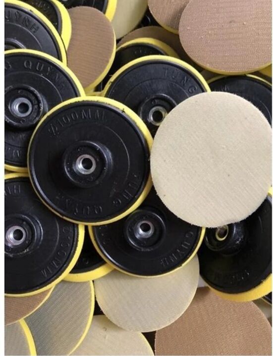 Đế chà nhám -bánh chà nhám nhựa tròn có gai 100mm; 125mm