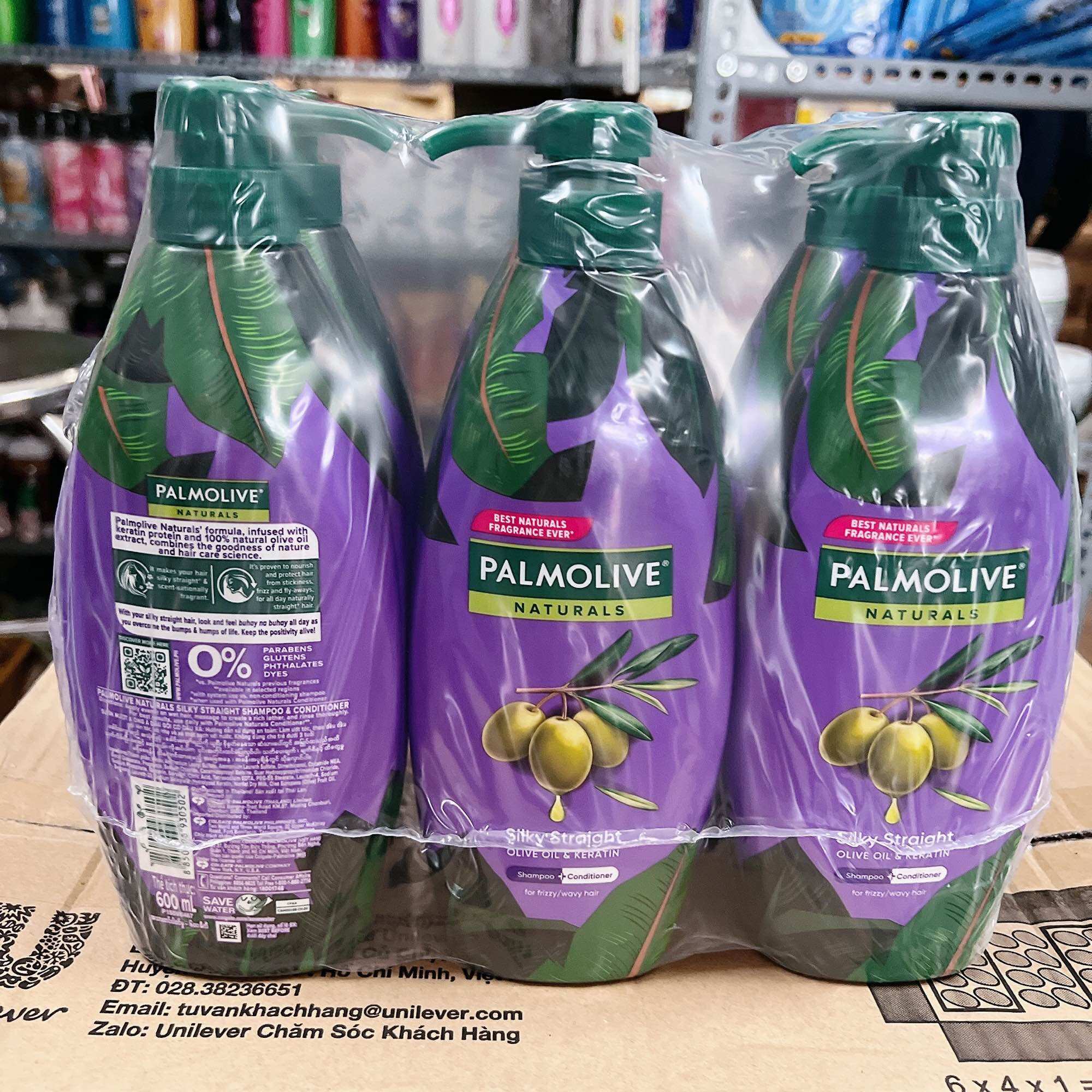 Dầu gội xả 2in1 Palmolive thiên nhiên 600ml