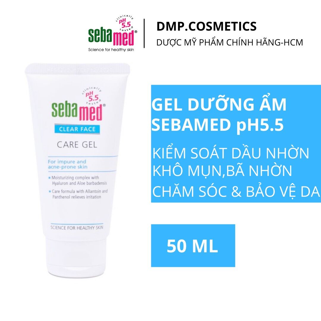 Gel dưỡng ẩm chăm sóc và bảo vệ da mụn Sebamed pH5.5 Clear Care Gel 50ml