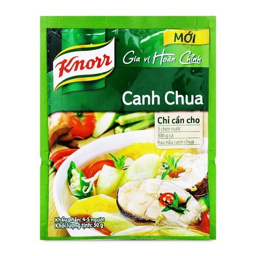 Gia vị hoàn chỉnh Canh Chua Knorr gói 30g thumbnail