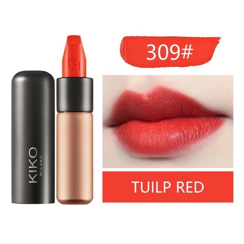 Son lì kiko milano màu số 309- màu cam đỏ