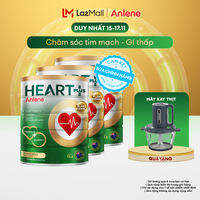 [Voucher giảm đến 16%][FREESHIP 0Đ TOÀN QUỐC] Combo 3 Sữa Bột Anlene Heart Plus Với Dưỡng Chất Chăm Sóc Sức Khỏe Tim Mạch Lon 750G