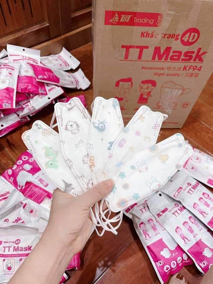 Khẩu trang cho bé kf-94 hàn quốc phù hợp 3-12 tuổi