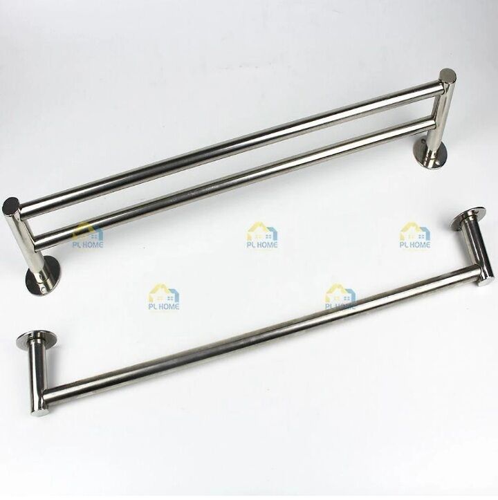 THANH VẮT KHĂN NHÀ TẮM ĐƠN, ĐÔI INOX 201 (TẶNG KÈM ỐC VÍT)