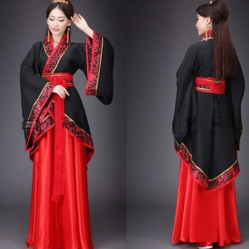 Phụ Nữ Trưởng Thành Của Hanfu Trang Phục Dân Tộc Trung Quốc Cổ Đại Cosplay Trung Quốc Cổ Đại Hanfu Quần Áo Nữ Trung Quốc Sân Khấu Đầm Polyester Nylon Spandex