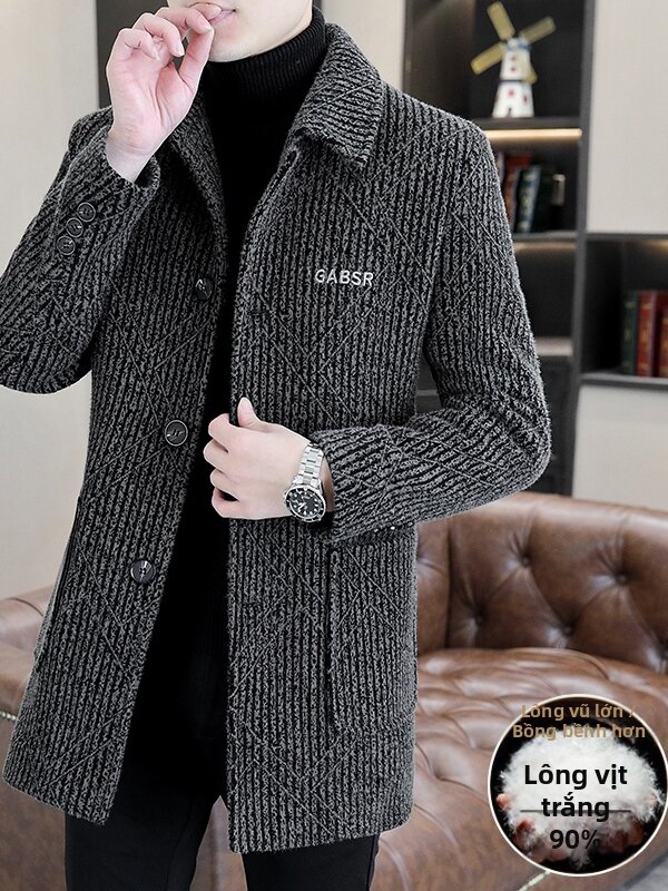 Men's Wool Coat Thick Winter Long Style Business Casual Giá  1,622,000 Đồng*Miễn phí vận chuyển