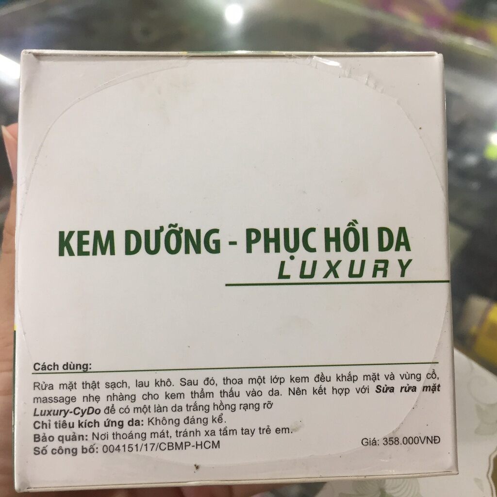 kem cydo luxury dưỡng và phục hồi da 30g