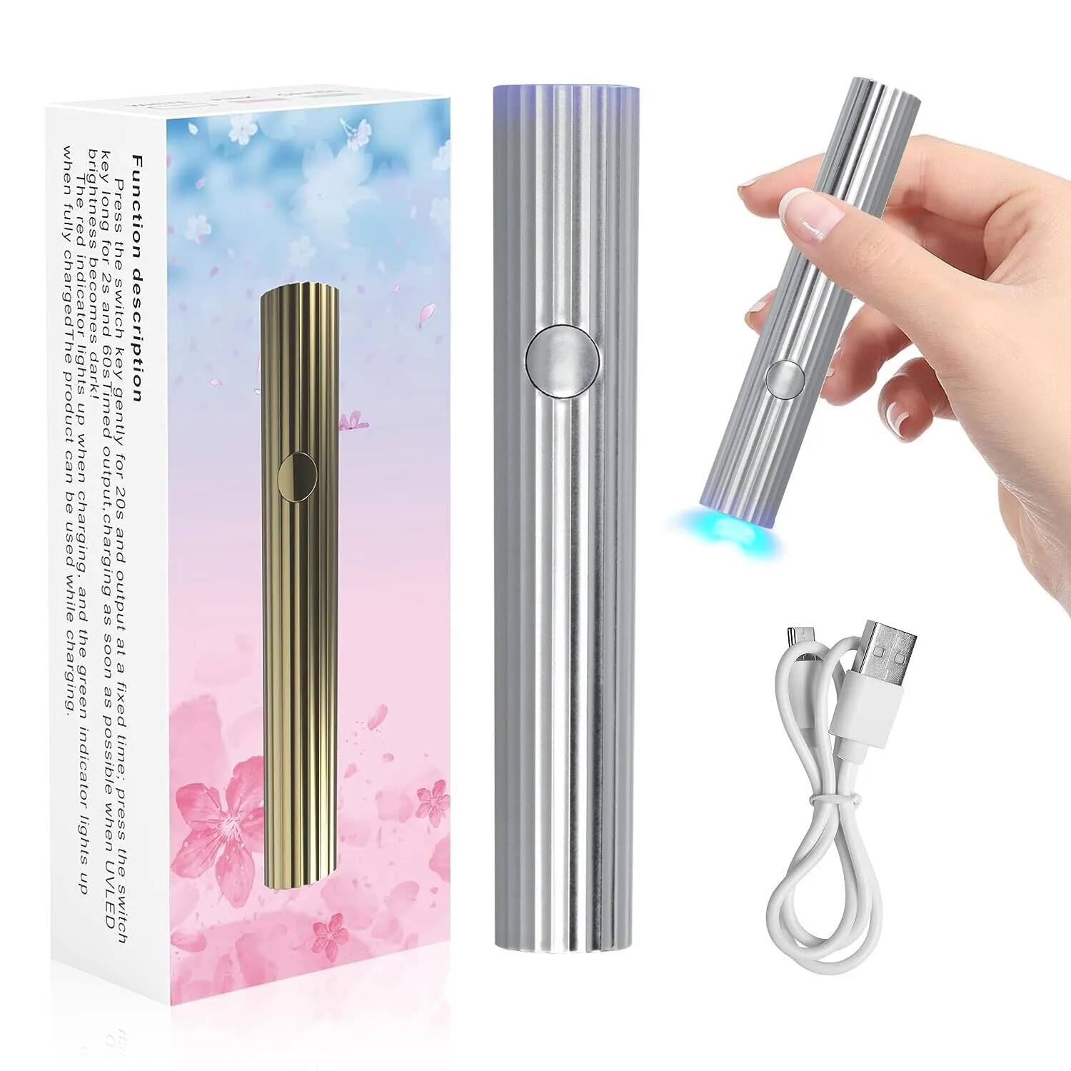 Di động nhanh khô máy sấy móng tay mini usb led đèn uv có đèn móng tay cho chữa gel móng tay nghệ thuật máy
