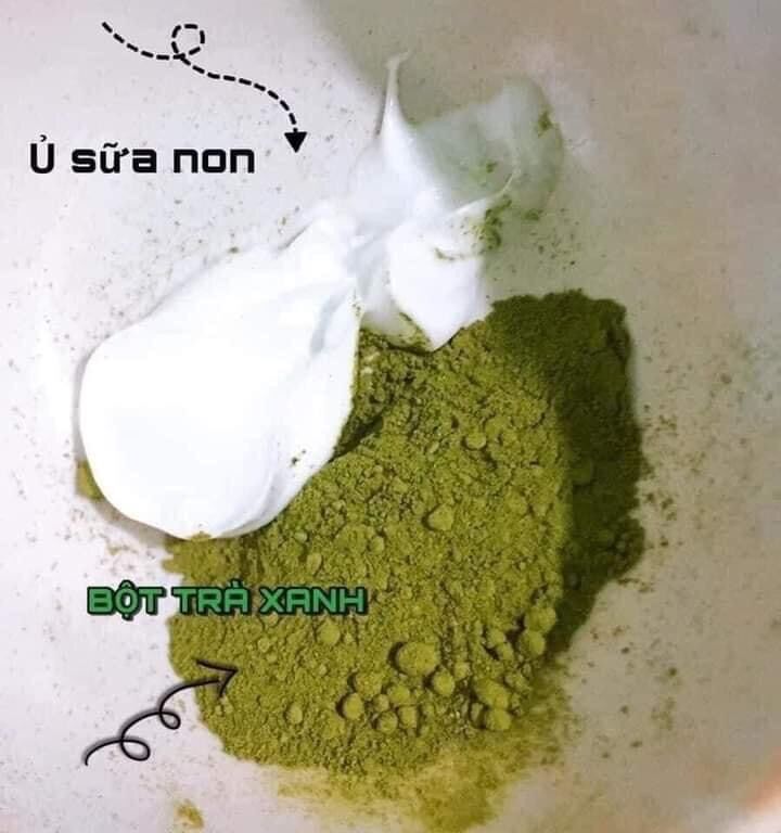 COMBO Ủ SỮA NON + BỘT TRÀ XANH