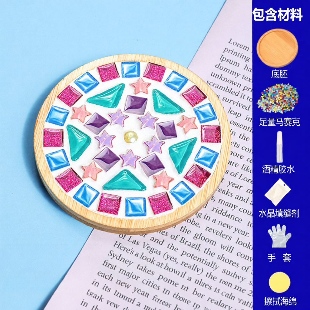 Vật liệu thủ công DIY Mosaic làm đồ chơi cho hoạt động phụ huynh-trẻ em