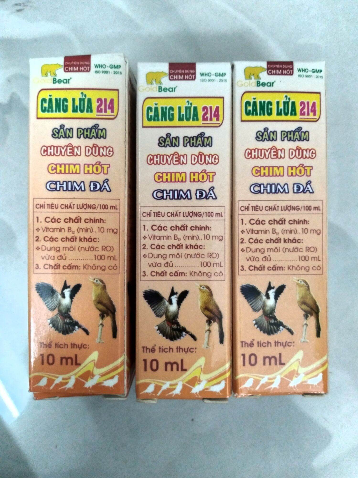 Căng lửa 214 10ml chuyên dùng cho chim hót, chim đá