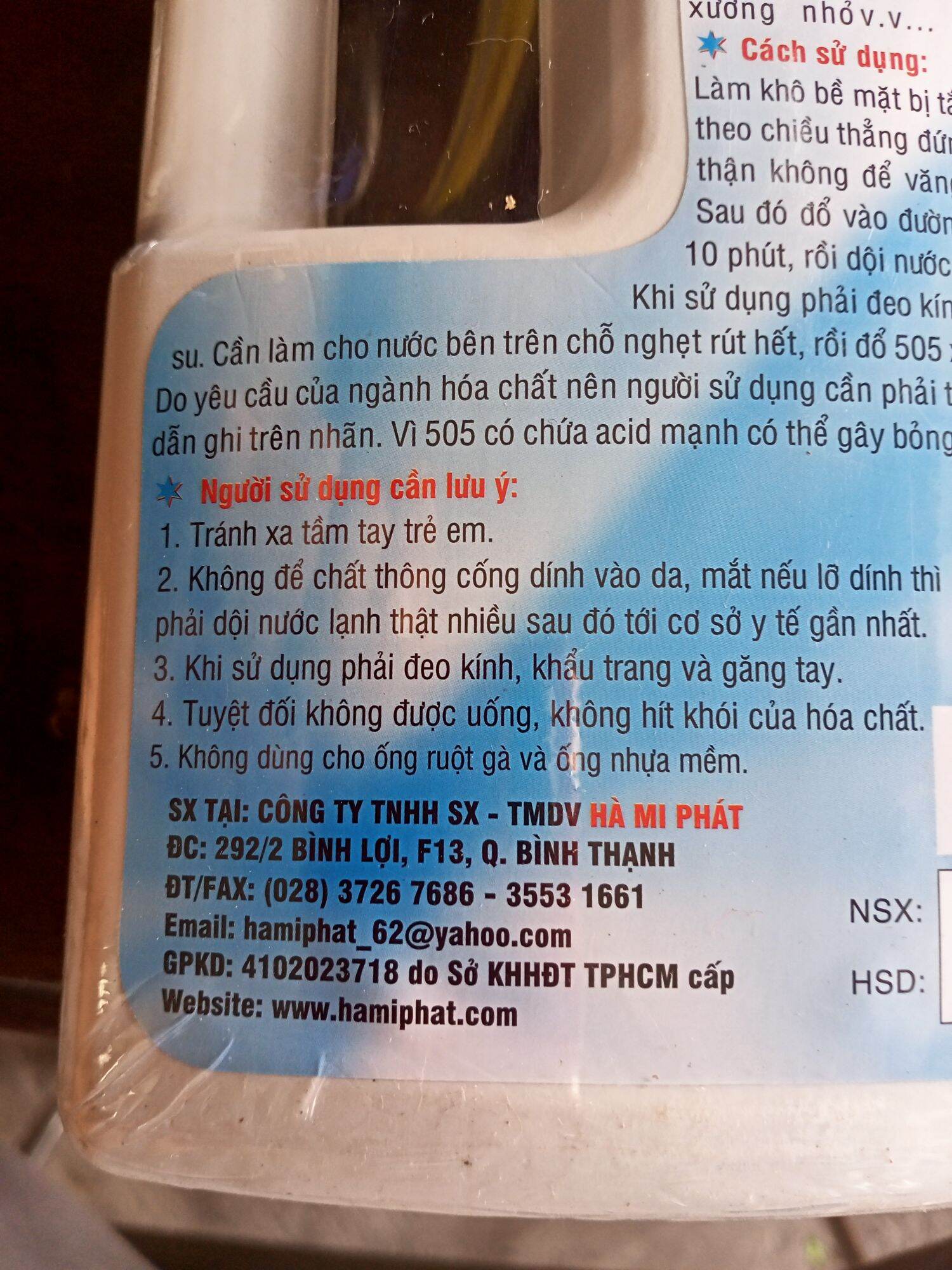 Nước thông cống đặc biệt 405