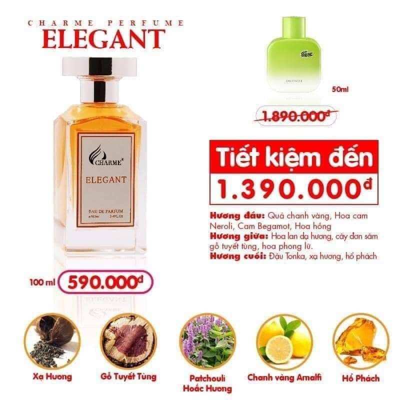 Nước Hoa Nam Charme Elegant 100ml