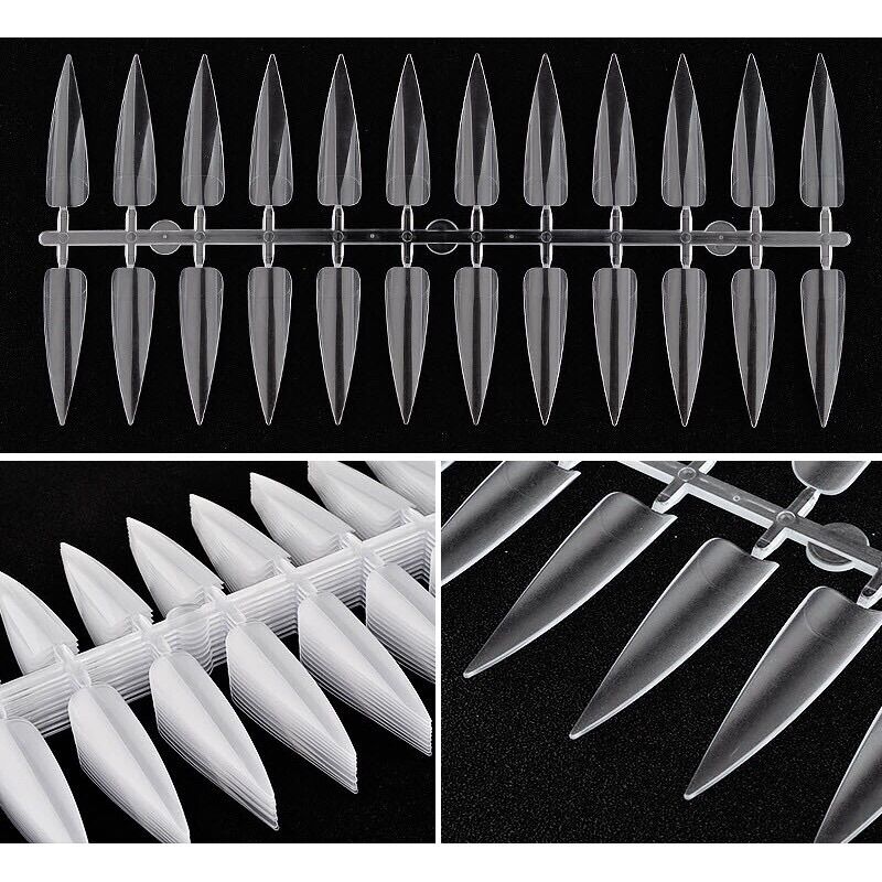 Móng vỉ form nhọn móng xương cá nhọn (set 10 vỉ)