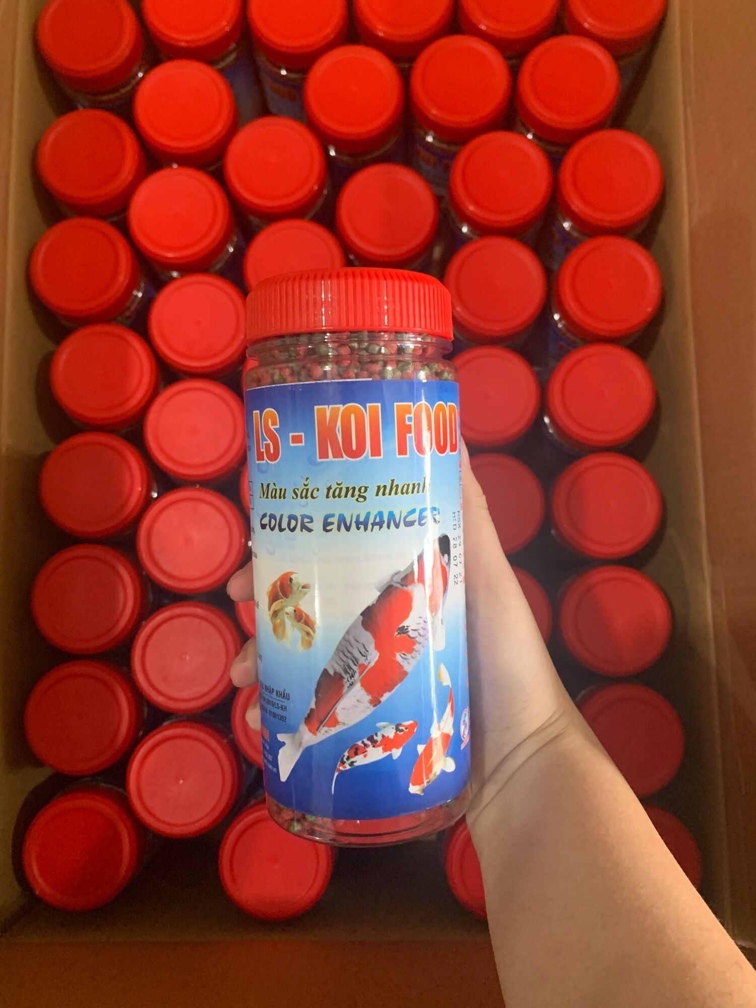 Cám cá ls- koi food hũ nhỏ 250 gram