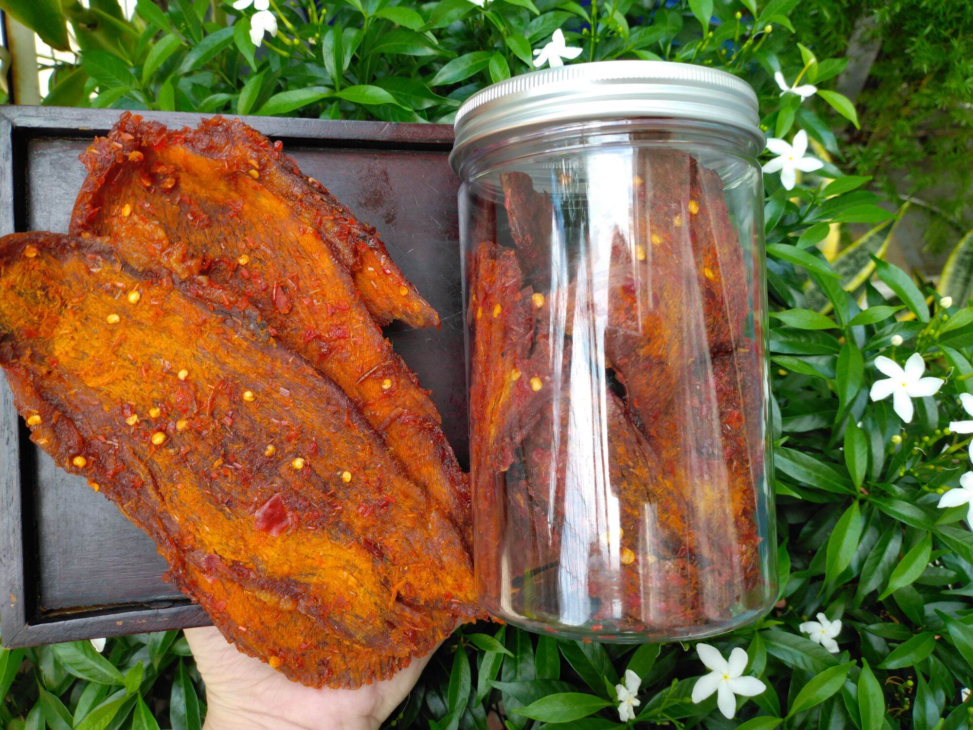 khô bò miếng hũ pet 250gr