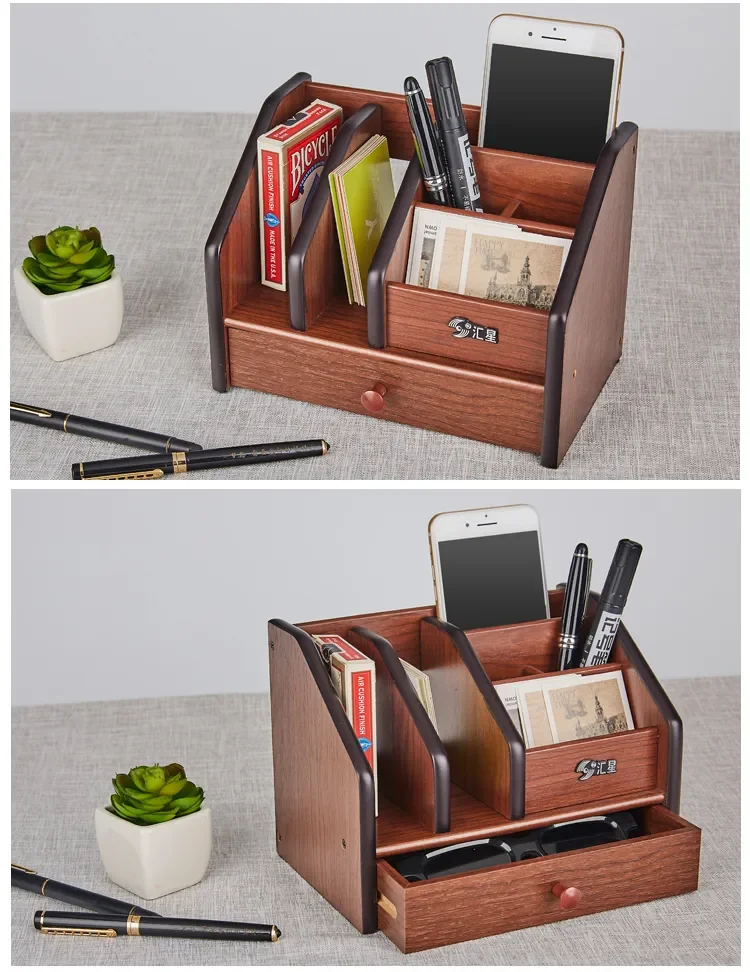 Hộp cắm bút gỗ
