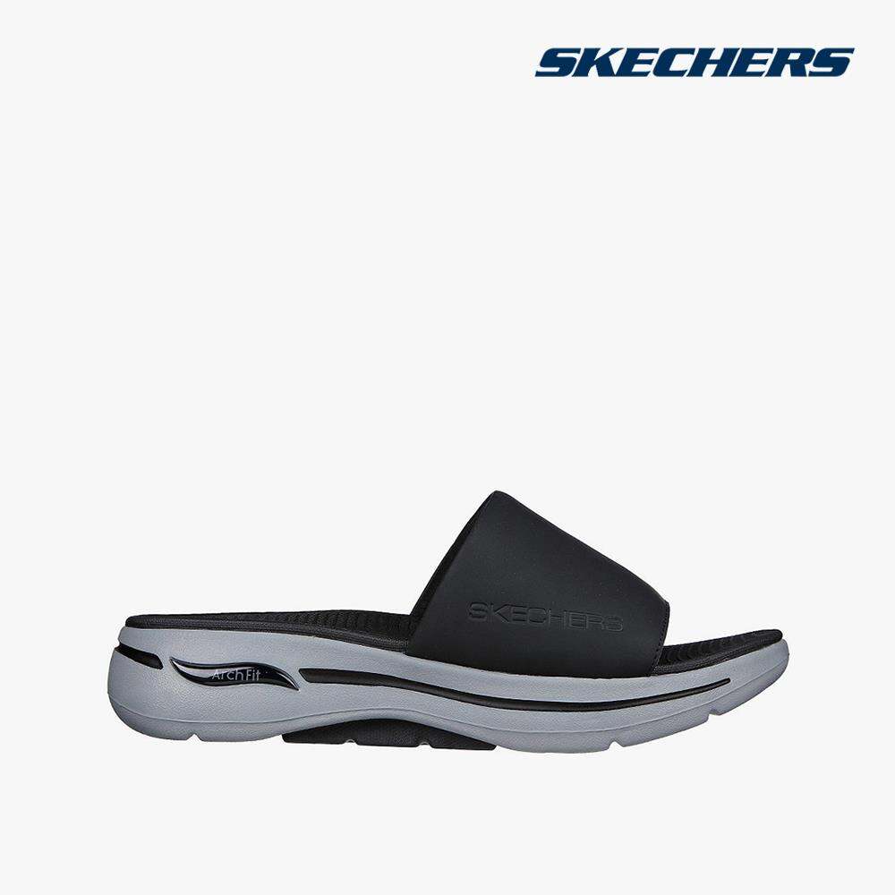 SKECHERS - Dép nam quai ngang Go Walk Arch Fit 229061-BKGY