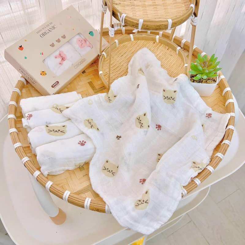 Khăn sữa sợi tre Monona Organic