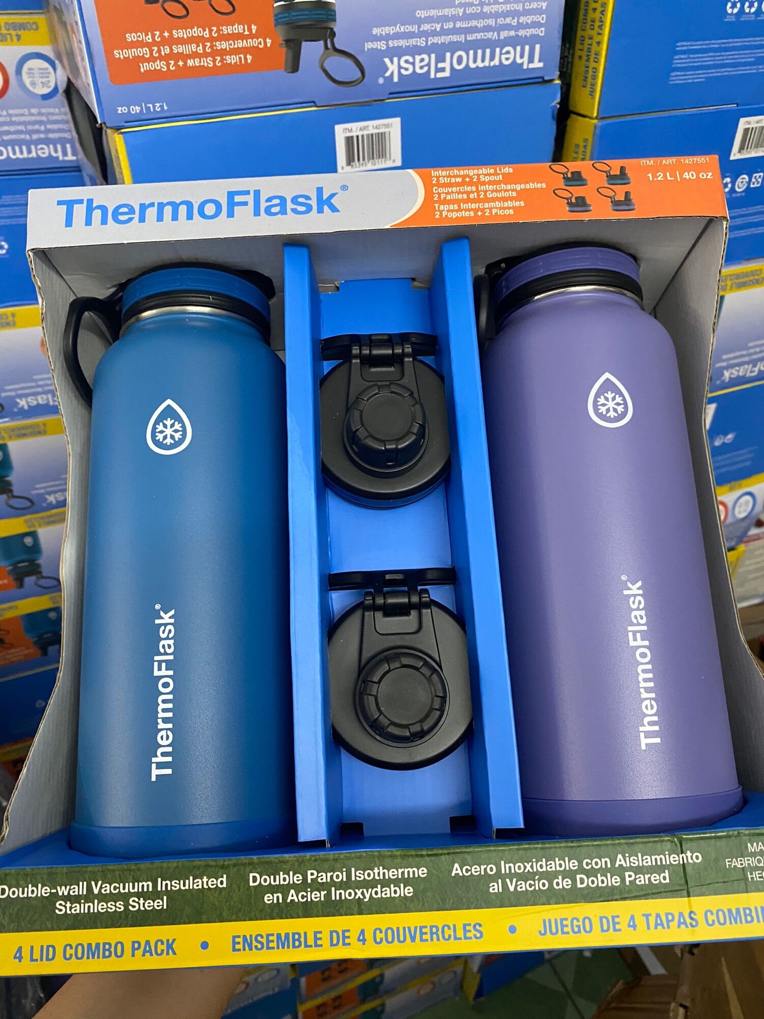 SET 2 bình giữ nhiệt ThermosFlask 1.2l Chuẩn Mỹ